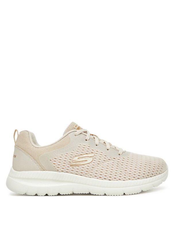 skechers - Skechers Sneakersy BOUNTIFUL 12607 NAT Beżowy. Kolor: beżowy. Materiał: materiał