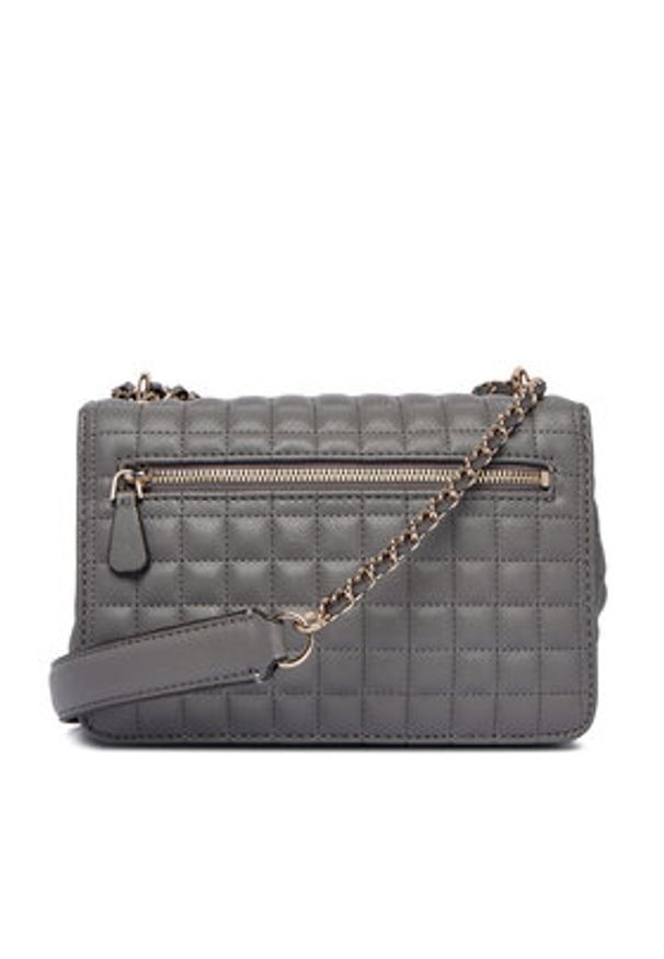 Guess Torebka Nadira HWQG84 24210 Szary. Kolor: szary. Materiał: skórzane