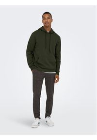 Only & Sons Bluza Cares 22018685 Zielony Regular Fit. Kolor: zielony. Materiał: syntetyk, bawełna #5