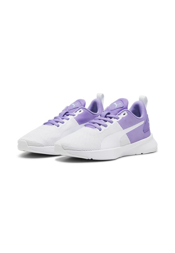 Buty do chodzenia dla dzieci Puma Flyer Runner Jr. Kolor: biały, wielokolorowy, fioletowy, szary. Sport: turystyka piesza