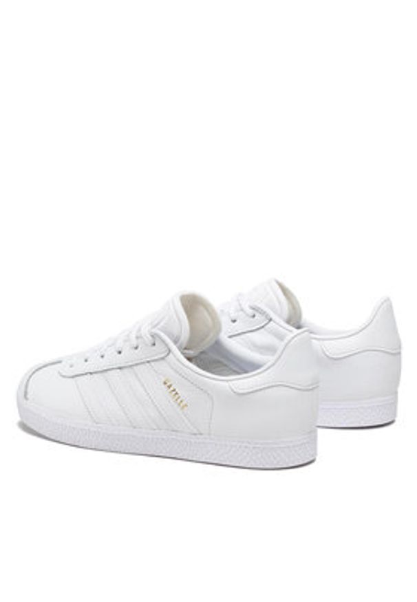 Adidas - adidas Sneakersy Gazelle J BY9147 Biały. Kolor: biały. Materiał: skóra. Model: Adidas Gazelle