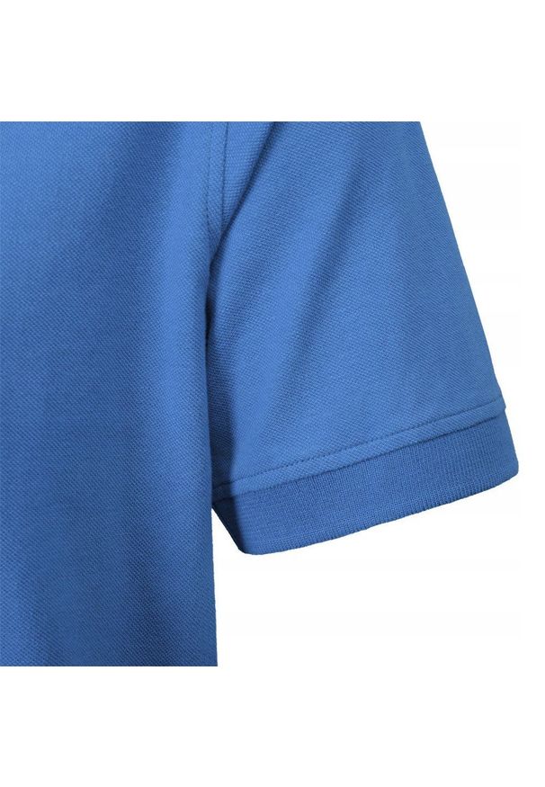 Koszulka Polo - Męska - Pako Jeans - Niebieska, Dekolt Bez Guzików. Okazja: na co dzień. Typ kołnierza: polo. Kolor: niebieski. Materiał: bawełna. Styl: casual