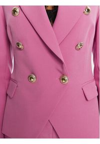 Rinascimento Marynarka CFC0126227003 Różowy Slim Fit. Kolor: różowy. Materiał: syntetyk #5