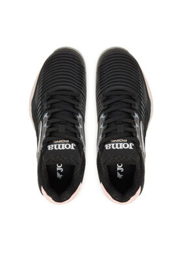 Joma Buty do tenisa Point 2501 TPOILS2501C Czarny. Kolor: czarny. Materiał: materiał. Sport: tenis