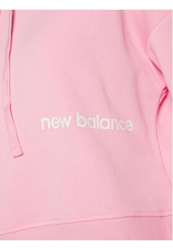 New Balance Bluza Essentials WT23512 Różowy Relaxed Fit. Kolor: różowy. Materiał: bawełna, syntetyk