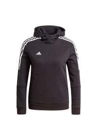 Adidas - Bluza dla dzieci adidas Tiro 21 Sweat Hoody. Kolor: czarny