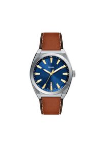 Fossil Zegarek Everett FS6115 Brązowy. Kolor: brązowy. Materiał: skóra #1