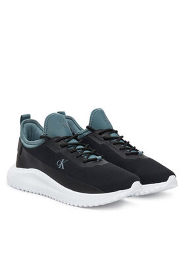 Calvin Klein Jeans Sneakersy Eva Runner Tech Ripstop YM0YM01203 Czarny. Kolor: czarny. Materiał: materiał