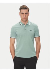 BOSS Polo Paddy 50469055 Zielony Regular Fit. Typ kołnierza: polo. Kolor: zielony. Materiał: bawełna