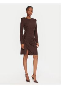 Gaudi Sukienka koktajlowa 521FD14009 Brązowy Slim Fit. Kolor: brązowy. Materiał: syntetyk. Styl: wizytowy #4