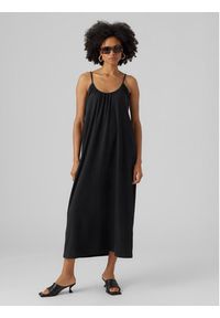 Vero Moda Sukienka letnia Luna 10286077 Czarny Regular Fit. Kolor: czarny. Materiał: bawełna. Sezon: lato #6