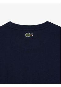 Lacoste T-Shirt TH1147 Granatowy Regular Fit. Kolor: niebieski. Materiał: bawełna #7