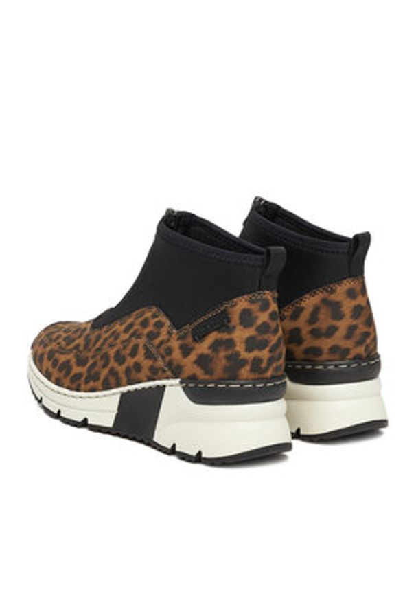 Rieker Sneakersy CEO-N6352-90 Czarny. Kolor: czarny. Materiał: syntetyk, materiał