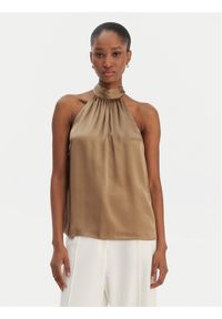 Marciano Guess Bluzka 5YGH26 9719Z Beżowy Regular Fit. Kolor: beżowy. Materiał: jedwab #1