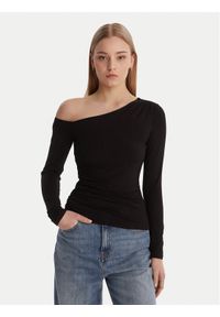 Guess Bluzka W6RP02 KC1J2 Czarny Regular Fit. Kolor: czarny. Materiał: wiskoza #1