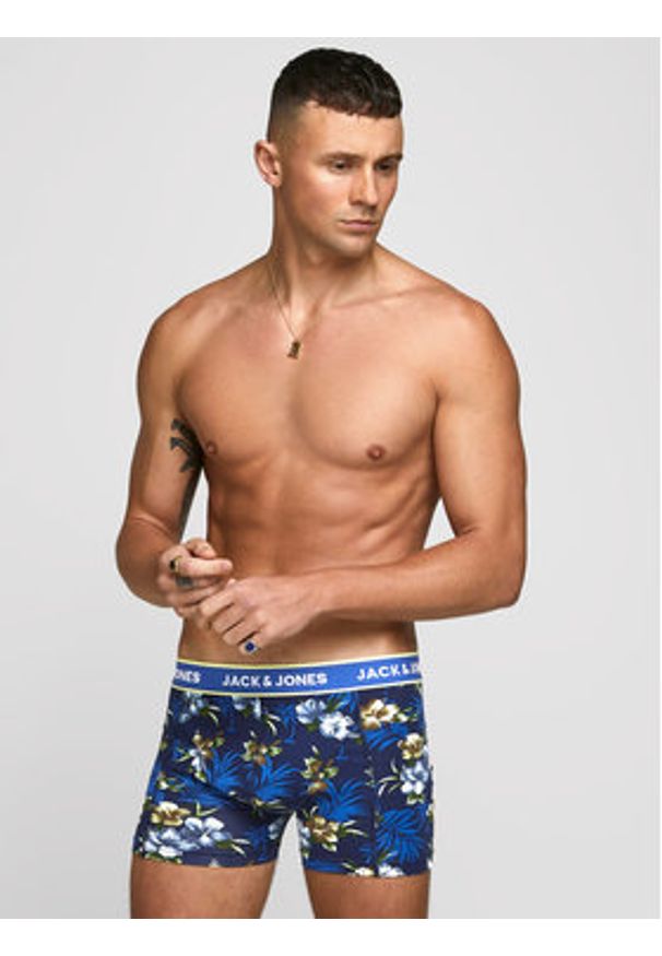 Jack & Jones Komplet bokserek Flower 12171253 Kolorowy. Materiał: bawełna. Wzór: kolorowy