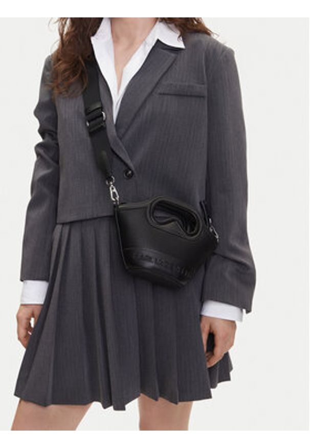 Karl Lagerfeld - KARL LAGERFELD Torebka A2W30205 Czarny. Kolor: czarny. Materiał: skórzane