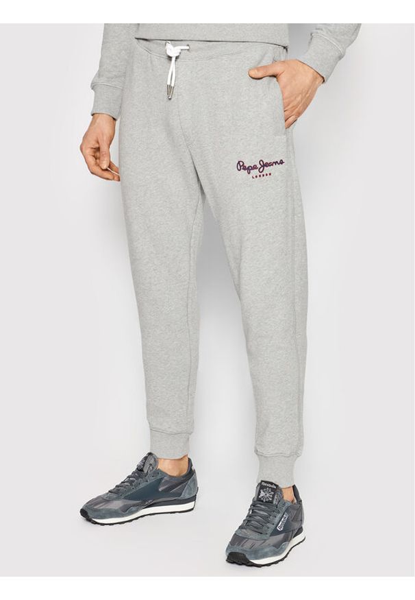 Spodnie dresowe Pepe Jeans. Kolor: szary. Materiał: dresówka