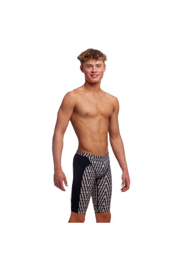 FUNKITA - Kąpielówki spodenki na basen chłopięce Funky Trunks Jammers. Kolor: szary