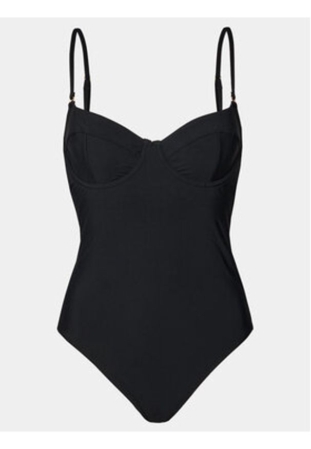 Calvin Klein Swimwear Strój kąpielowy KW0KW02386 Czarny. Kolor: czarny. Materiał: syntetyk