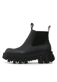 Tommy Jeans Sztyblety Tjw Rubber Rain Boot EN0EN02234 Czarny. Kolor: czarny. Materiał: skóra