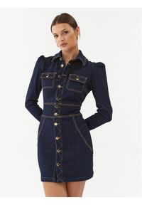 Silvian Heach Sukienka jeansowa Vestito Corto GPA23431VE Granatowy Regular Fit. Kolor: niebieski. Materiał: jeans, bawełna