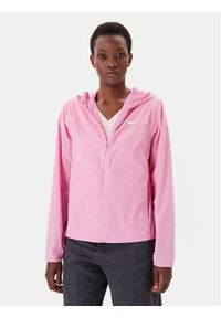 Tommy Jeans Wiatrówka DW0DW21188 Różowy Regular Fit. Kolor: różowy. Materiał: syntetyk
