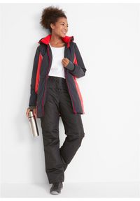 bonprix - Spodnie narciarskie termoaktywne, straight, hydrofobowe. Kolor: czarny. Materiał: materiał #3