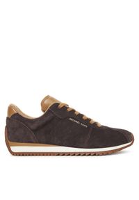 MICHAEL Michael Kors Sneakersy Rhodes 43F5RHFS1S Brązowy. Kolor: brązowy. Materiał: zamsz, skóra