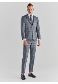 Pako Lorente - PAKO LORENTE – Niebieskie spodnie garniturowe P22SF-6G-012-N-S. Kolor: niebieski. Materiał: poliester, elastan, wiskoza #1