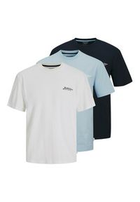 Jack & Jones - Jack&Jones Komplet 3 t-shirtów Beau 12277465 Kolorowy Relaxed Fit. Materiał: bawełna. Wzór: kolorowy #6