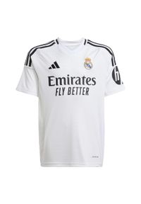 Adidas - Koszulka Real Madrid 24/25 Home Kids. Kolor: biały. Materiał: materiał