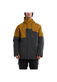 FUNDANGO - Kurtka narciarska męska Ryder Jacket. Kolor: czarny, żółty, wielokolorowy. Materiał: syntetyk. Sport: narciarstwo