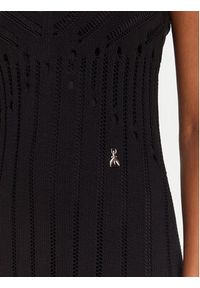 Patrizia Pepe Sukienka dzianinowa 2A2916/K260-K103 Czarny Regular Fit. Kolor: czarny. Materiał: bawełna #2