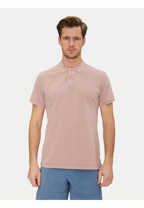 Blend Polo 20717920 Różowy Regular Fit. Typ kołnierza: polo. Kolor: różowy. Materiał: bawełna