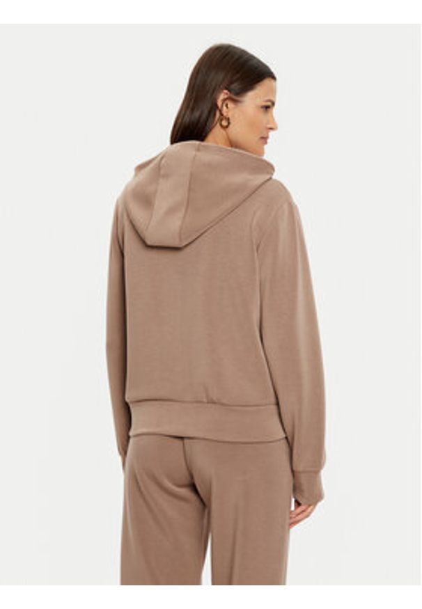Guess Bluza V4YQ06 KCAY2 Brązowy Regular Fit. Kolor: brązowy. Materiał: syntetyk