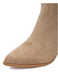 DeeZee Kowbojki 8555A Beżowy. Kolor: beżowy. Materiał: materiał #5