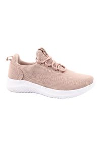 Buty Damskie Sportowe Pudrowy Róż Lee Cooper LCW-21-32-0273L różowe. Kolor: różowy. Materiał: materiał