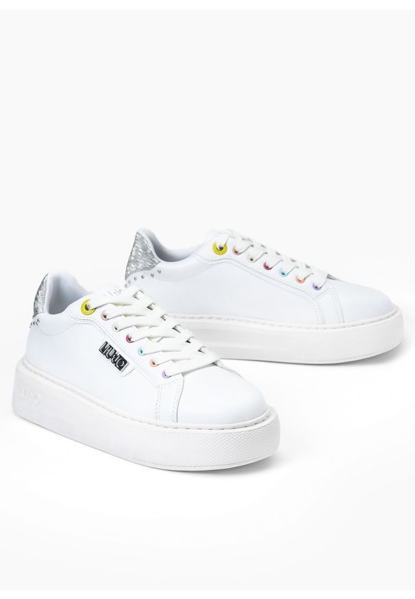 Liu Jo - Sneakersy damskie LIU JO KYLIE 14. Okazja: do pracy, na co dzień, na spacer. Kolor: biały. Sport: turystyka piesza