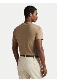 Polo Ralph Lauren T-Shirt 710740727103 Beżowy Custom Slim Fit. Typ kołnierza: polo. Kolor: beżowy. Materiał: bawełna #3