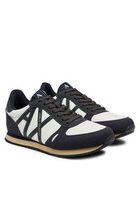 Armani Exchange Sneakersy XUX017 XCC68 U390 Granatowy. Kolor: niebieski. Materiał: skóra #6