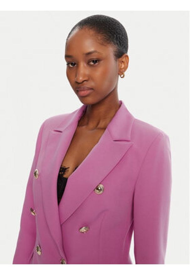 Rinascimento Marynarka CFC0126227003 Różowy Slim Fit. Kolor: różowy. Materiał: syntetyk