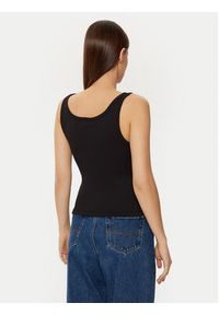 Tommy Jeans Top DW0DW19492 Czarny Slim Fit. Kolor: czarny. Materiał: bawełna #4