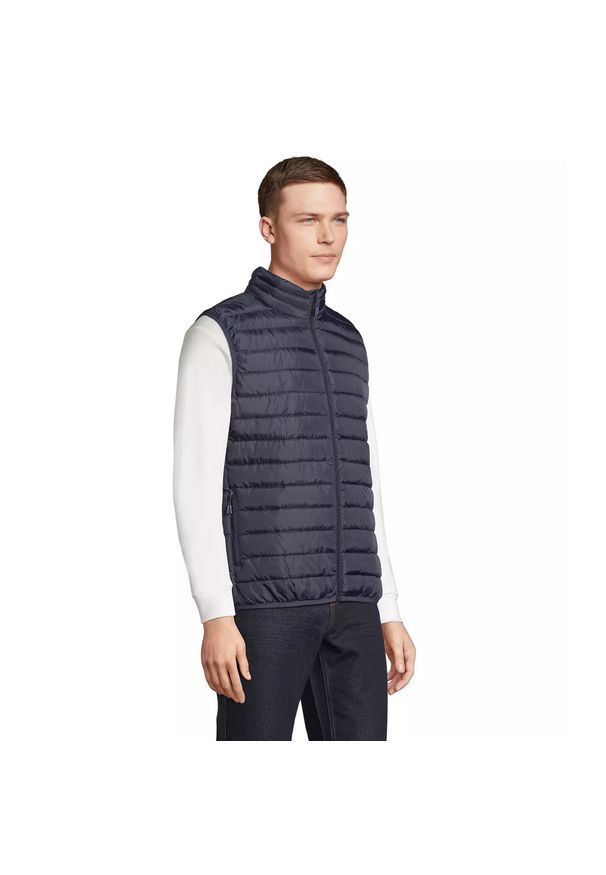 SOL'S - Kurtka puchowa bez rękawów Sol's Stream. Kolor: niebieski. Materiał: puch. Długość rękawa: bez rękawów. Sezon: zima