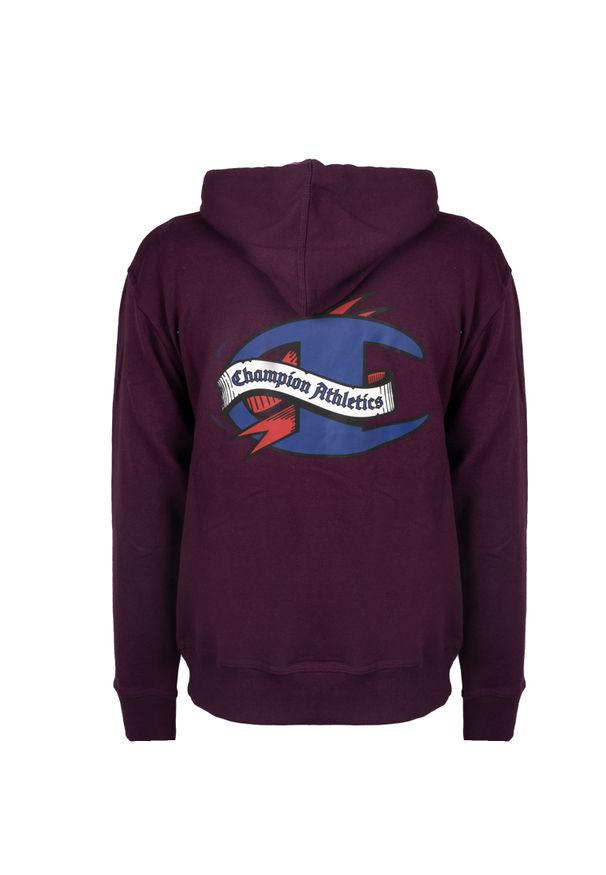 Champion Bluza "Hoodie" | HBGF89H586NKA | Mężczyzna | Fioletowy. Okazja: na co dzień. Typ kołnierza: kaptur. Kolor: fioletowy. Materiał: bawełna, poliester. Wzór: aplikacja, nadruk. Styl: casual