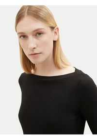 Tom Tailor Bluzka 1038028 Czarny Regular Fit. Kolor: czarny. Materiał: bawełna #5