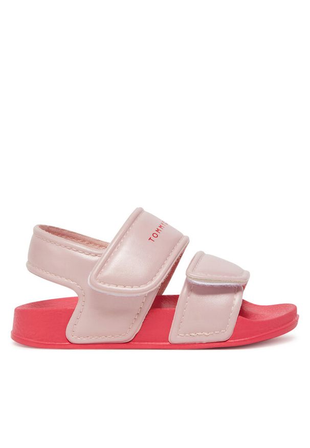 TOMMY HILFIGER - Sandały Tommy Hilfiger. Wzór: kolorowy