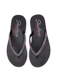 skechers - Skechers Japonki Shine Away 32918/BKMT Czarny. Kolor: czarny. Materiał: materiał #8