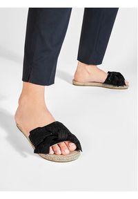 Manebi Espadryle Sandals With Bow G 0.1 J0 Czarny. Kolor: czarny. Materiał: materiał #7