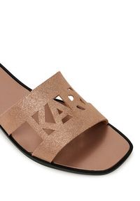 Karl Lagerfeld - KARL LAGERFELD Klapki Skoot II KL80402 Różowy. Kolor: różowy. Materiał: skóra